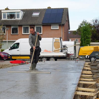 beton vloer storten